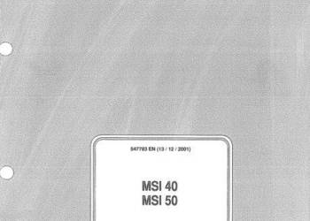 Manitou MSI40 MSI50 MSI20 MSI25 MSI30 Buggy instrukcja naprawy PL