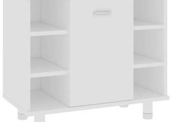 vidaXL Szafka łazienkowa, biała, 60x32x53,5 cm, płyta wiórow(SKU:802633)