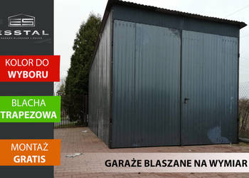 Wysoki Garaż Blaszany GRAFIT | Hala Magazynowa | Wiata | - ESSTAL-