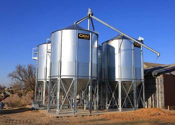 NOWY Silos zbożowy lejowy 194 t - szybki termin