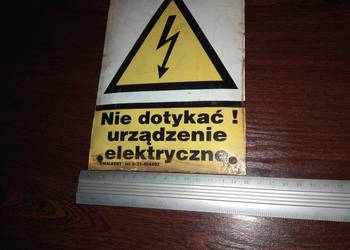 Tablica ostrzegawcza z PRL *1859