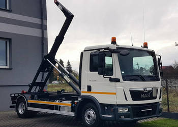 MAN TGL 12.220 HAKOWIEC 4x2 KLIMA HAKOWIEC DO KONTENERÓW MANUAL 12T