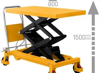 Wózek nożycowy platformowy TA8015 (udźwig 800 kg, podnoszenie 1500 mm)