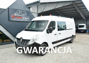 Renault Master 7 osobowy brygadówka doka max pełna opcja servis regały