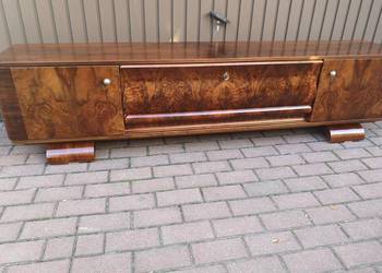 Komoda ART-DECO Orzech Unikatowa Niska RTV Stara Antyk Po Renowacji. Komoda ART-DECO Orzech Unikatowa Niska RTV Stara Antyk Po Renowacji.