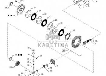New Holland T6090 T6070 Wałek zębaty 1259634C3