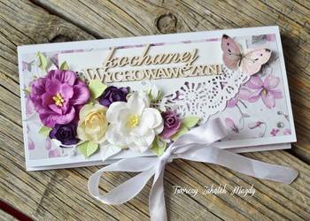 Czekoladownik kartka podziękowanie dla Nauczyciela