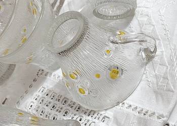 Filiżanki, szklaneczki szkło PRL