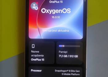 One plus 15 16/512 gb gwarancja