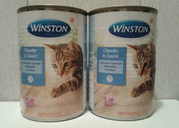 Winston Karma mokra dla kotów Z DORSZEM CZARNYM 2 x 400g