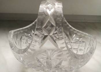 Kryształowy koszyczek prl