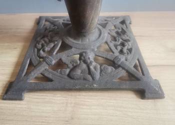 Stary przedwojenny, metalowy, żeliwny stojak choinkowy