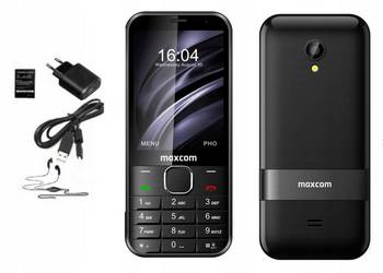 NOWY TELEFON MAXCOM MM334 ELEGANCKI czarny 4G