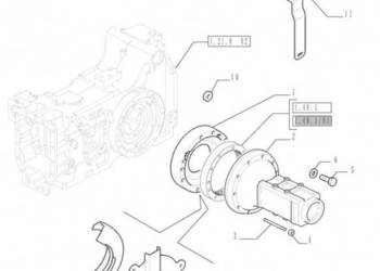 New Holland T6010 T6090 T6070 T7230 Element nośny osi 87585077