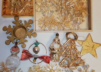 Stare ozdoby choinkowe PRL