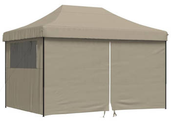 Namiot imprezowy typu pop-up z 4 ściankami kolor taupe WM-4005026