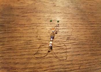 Motylek rękodzieło. PRL