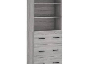 Witrynka szary dąb sonoma 695x34x180cm materiał drewnopochodny WM-3189411
