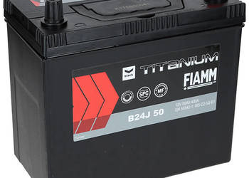 Akumulator Fiamm BLACK 12V 50Ah 400A P+ Japan B24J 50 M Fiamm FB50PM