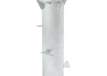 Podstawa pod parasol in-ground srebrna 16x16x395 cm stal WM-4003367