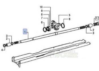 5115339 WAŁEK Napędowy przedniej osi Case JX NEw Holland TD