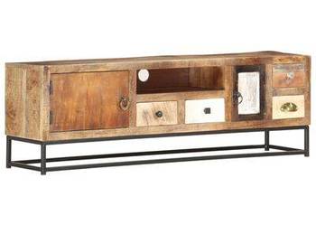 vidaXL Szafka pod TV, 120x30x40 cm, lite drewno odzyskane（286506）