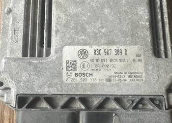 Volkswagen PASSAT B7 Sterownik silnika Komputer Ecu Moduł 03C907309D