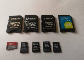 Karty Pamięci MicroSD: SanDisk 32Gb-8Gb-4Gb-2Gb-2Gb Plus Adaptery MicroSd