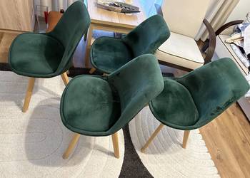 Krzesła zielone 4 sztuki