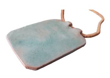 Naszyjnik ceramiczny ręcznie wykonany.