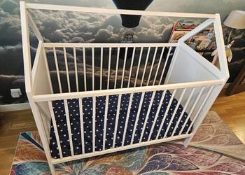 Łóżko dla dziecka łóżeczko 2w1 tapczan styl skandynawski domek 120x60