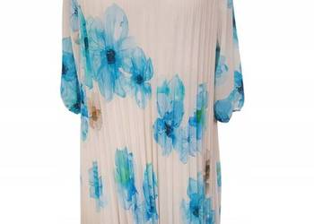 Elegancka sukienka - idealna na wesele, komunię, kolację szyfonowa plisowa