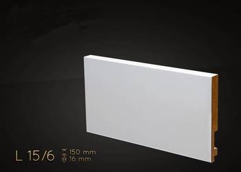 Listwa przypodłogowa MDF L15/6 - lakierowana na biało