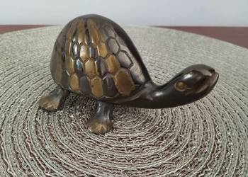Żółw figurka mosiężna
