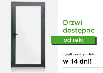 Drzwi Aluminiowe jednoskrzydłowe 1100x2100 mm