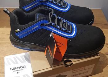 Bennon Buty Półbuty Robocze Męskie bez metalu TRON S1PS ESD NM Blue Low 41