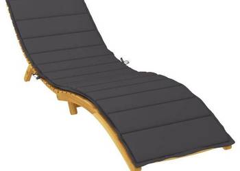 vidaXL Poduszka na leżak, czarna, 200x70x3 cm(SKU:314225)