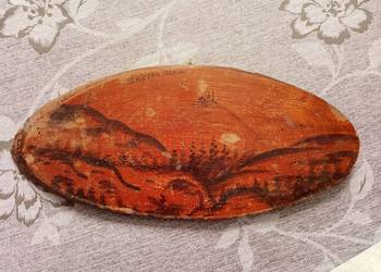 Stary Obraz na desce Śnieżka