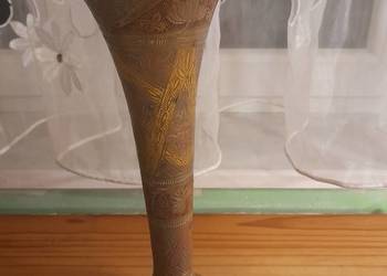 Wazon indyjski w stylu vintage wykonany z mosiądzu