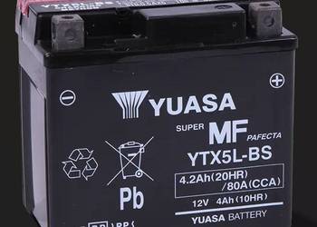 NOWY Akumulator motocyklowy YUASA YTX5L-BS AGM 4,2Ah 80A