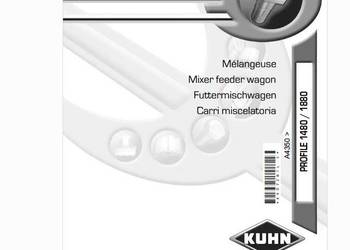 KUHN PROFILE 1480 1880 paszowóz katalog części zamiennych PL