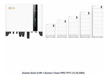 Zestaw Solis 6 kW + Dyness Tower PRO TP11 11,52 kWh
