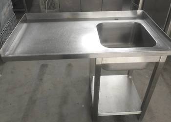 Zlew 1-komorowy gastronomiczny z miejscem na zmywarkę