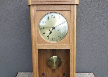 Stary zegar ścienny sprawny ładny film gongu E235