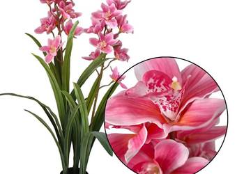 Storczyk sztuczny Cymbidium w doniczce 105 cm różowe