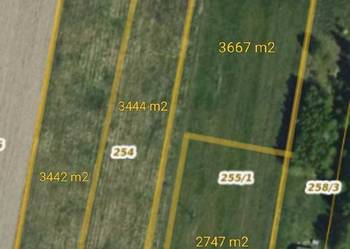 4 działki budowlane o pow. 2747-3667 m2