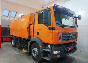 MAN TGM 18.240 Zamiatarka Johnston 2 Silniki Szczotki L/R Karcher Klima 08r