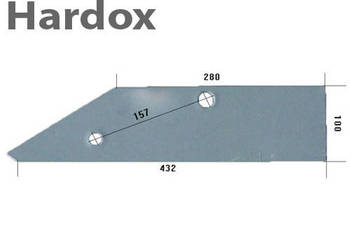 Płoza krótka HARDOX 20016/P części do pługa NIEMEYER