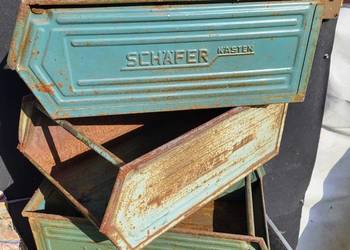 SKRZYNKI METALOWE NARZĘDZIOWA SCHAFER KASTEN 3SZT  ORGANIZER