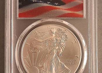 USA 1 $ 2017 PCGS MS 70 MAX NOTA First Strike Silver Eagle
